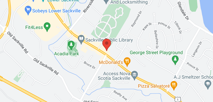 map of 575 Sackville Drive
